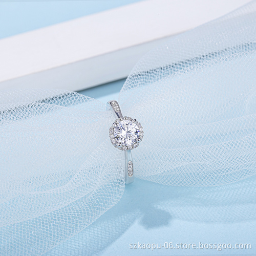 Hot Sale 925 Trendy Pure Silver Ring Jewelry With  Delicate Diamond New Model Ring With Good Quality For Women